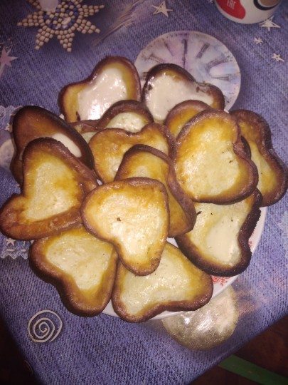 Рецепт домашнего печенья в форме на газу сердечки